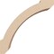Ekena Millwork 3-inch W x 8-inch D x 8-inch H Lafayette Rough Cedar Woodgrain TimberThane Knee Brace, Primed BRCUR03X08X08LFTRCPR - alternate 3